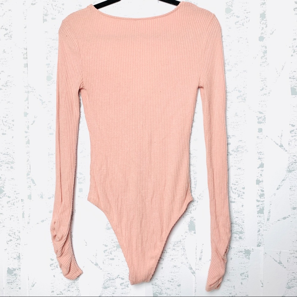 NEW Free People Cozy Up With Me Knitted Bodysuit - Picture 7 of 7
